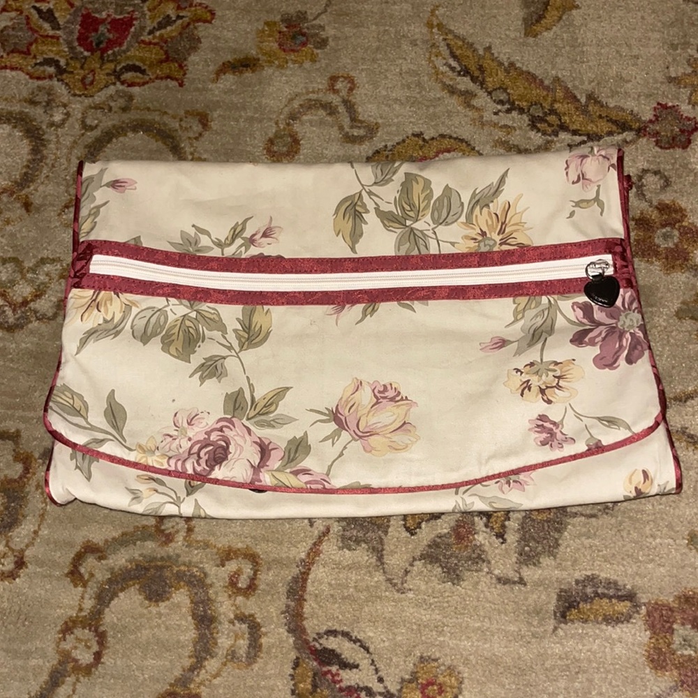 Brighton Floral Bath Storage in Cream and Pink